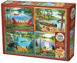 Cobble Hill 275 db-os Easy Handling puzzle - Cabin Country (48021) (48021)