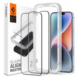 Spigen Sticla Protectie Spigen Glass FC x2 buc Apple iPhone 13 / 13 Pro / 14 / 16E Transparent (8809811851243-AGL03387)