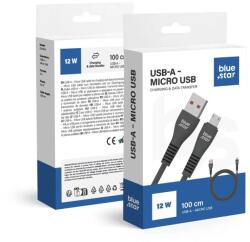 Blue Star kábel USB A - Micro USB 2A 12W DC99M 1 m fekete