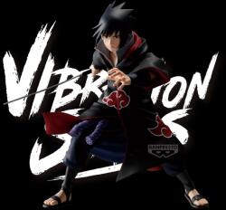 Banpresto Naruto Shippuden Vibration Stars PVC Szobor - Uchiha Sasuke 15 cm