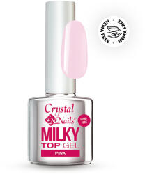 Crystalnails HEMA Free Milky Top Gel - Pink 8 ml