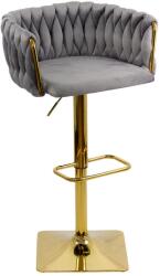  Scaun de bar gri, design elegant, confortabil, reglabil ABS 118P