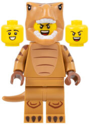LEGO® Minifigurák T-Rex jelmezes rajongó - kiegészítő nélkül col417 (col417)