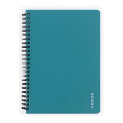 Verde A5 60 lapos PP türkiz vonalas spirálfüzet (8-872) - officedepot