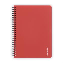 Verde A5 60 lapos PP tégla vonalas spirálfüzet (8-871) - officedepot