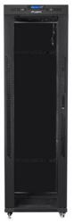 Lanberg 19" szabadon álló rack szekrény 42U/600X1000 üvegajtó, lapraszerelt, LCD kijelző, fekete V2 FF01-6042-12BL (FF01-6042-12BL)