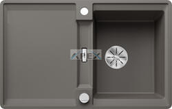 BLANCO ADIRA 45S-F vulkánszürke mosogatótálca, excenterrel, SZINTBE ÉPÍTÉS (527596)