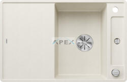 BLANCO AXIA III 45S-F törtfehér üveg tart. , SZINTBE ÉPÍTÉS (527037)