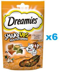 Dreamies ShakeUps Multivitamins 6x55g csirke, kacsa és macskamenta csemege macskáknak