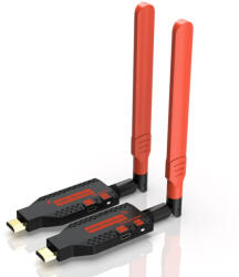 Hasepe vezeték nélküli HDMI hosszabbító készlet 150m HASEPE, Full HD 1080p, Plug & Play, vezeték nélküli adó és vevő, USB 5V tápegység, TV, monitor, kivetítő kompatibilis (HSP347)