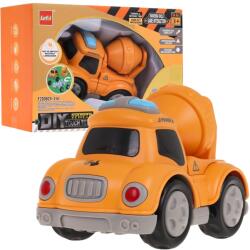 Inlea4Fun Interaktív építőipari autó mágnesekkel Inlea4Fun TOUCH TOYS - Betonkeverő (RA-ZAU.9901-1)