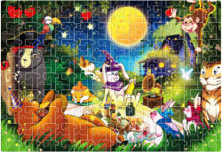 AGA Gyermek puzzle 216 darabos Aga4Kids MR1463 - Állatok az erdőben (K17552)