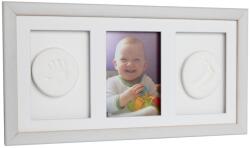 Inlea4Fun Kéz és láblenyomat készítő készlet Baby HandPrint- Hármas keret - Fehér (OB13-whi)