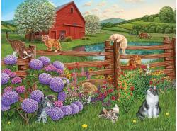 Cobble Hill 48015 - Farm Cats - Easy Handling puzzle (48015)