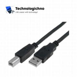 VCOM Кабел VCom USB 2.0 AM/BM Black CU201-B-3.0 3m (CU201-B-3m)
