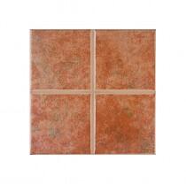 Zalakerámia Provance ZBR 535 falicsempe, vörös matt 20x20 cm, 1 m2/cs (2023-0010-3501)