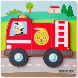 Woodyland Fa tűzoltós 5db-os baba puzzle - Woodyland (91362)
