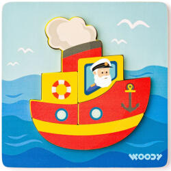 Woodyland Fa hajós 5db-os baba puzzle - Woodyland (91361) - jatekshop