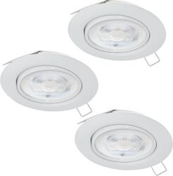 EGLO Favazzina Led Beépíthető Szpot Gu10 3x4w 3x400lm 2700k Ip20 8, 8cm Fehér (901756)