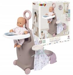 Smoby Bébiszitter Bőrönd Ágy Etetőszék Baba Smoby (220374)