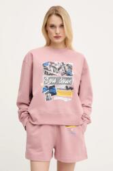 Moschino Jeans pamut melegítőfelső rózsaszín, női, nyomott mintás, 1706 3228 - rózsaszín L