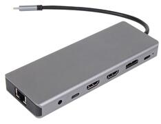 VCOM kábel átalakító USB Type-C apa - 2*HDMI+DP+3*USB3.0+Type-C+USB2.0+RJ45+SD2.0+TF2.0+PD+3.5MM Jack (CU4706) (CU4706)