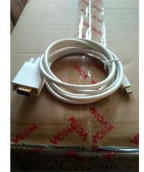 VCOM kábel mini Displayport 1.2V - VGA (apa-apa), 1, 8m, fehér (CG619-1.8) (CG619-1.8)