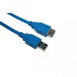 VCOM kábel USB 3.0 hosszabbítókábel 1, 8m kék, prémium (AMAF) (CU302-1.8)