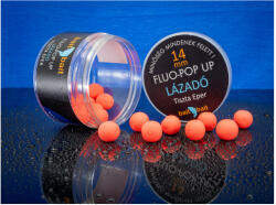 BaitBait Fluo-Pop up Lázadó, 12 mm, tiszta eper, piros, 30 g (BBFP-L12)
