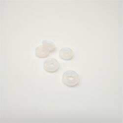  Gyöngy alkatrész- szilikongyűrű mini 5db/csomag 6mm átlátszó
