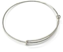  Karkötő alap merev 7cm ezüst