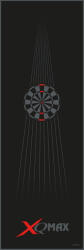 XQ Darts felszerelés Dart puha szőnyeg XQ Max fekete-piros 237cm x 80cm