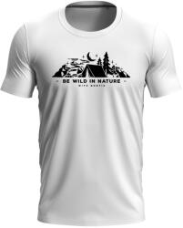 Bontis Tricou BE WILD IN NATURE - Albă | S (TRI-BEWILD-whi-S)