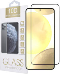 Samsung Galaxy S25 Plus 5G (S25+ 5G) / S25 Edge 5G üvegfólia, tempered glass, előlapi, 10D, edzett, hajlított, fekete kerettel