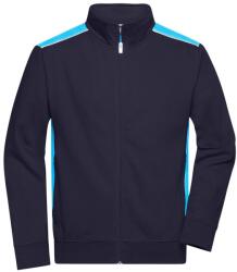 Daiber Hanorac fără glugă pentru bărbați JN870 - Albastru închis / turcoaz | 2XL (JN870-1764334)