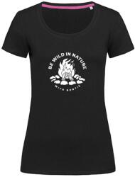 Bontis Női póló CAMPFIRE - Fekete | L (TRI-W-CAMPFIRE-black-L)