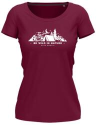 Bontis Női póló BE WILD IN NATURE - Bordeaux | 2XL (TRI-W-BEWILD-brdx-XXL)
