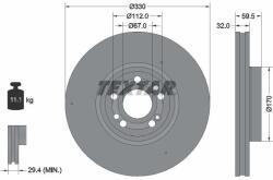 TEXTAR Disc frana TEXTAR 92307105 (92307105)