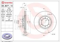 BREMBO Disc frana BREMBO 09.8071. 11 (09.8071.11)