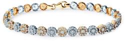 SAVICKI Brățară tennis aur alb-galben 585 cu zirconiu cubic 5, 0 mm 19 cm