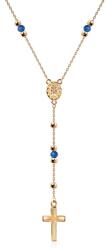 SAVICKI Colier cruce aur 585 zirconiu 45 cm