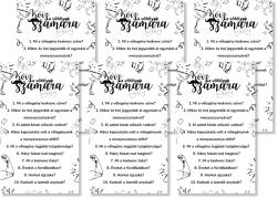 Personal Kvíz szett vőfélyeknek - Simple