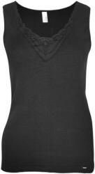 Dressa Everyday csipkés női pamut trikó - fekete Nero, 6 - XL (d171990)