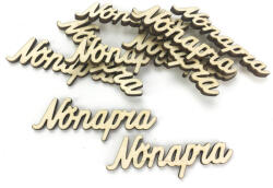 Natúr fa - "Nőnapra" felirat 1, 8x6, 4cm 10db/csomag - papelito
