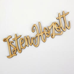  Natúr fa "Isten hozott" felirat 20cm - feliratként és tábladíszként