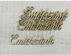 Emlékezünk" felirat 5db/csomag - papelito
