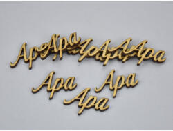  Natúr fa - "Apa" felirat 10db/csomag - feliratként és tábladíszként