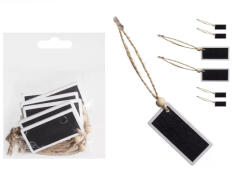  Fa akasztható táblácskák, írható 5*2, 5cm 6/cs 065271 - feliratként és tábladíszként