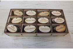  Natúr fa - Táblácska vegyes 120db/csomag - feliratként és tábladíszként