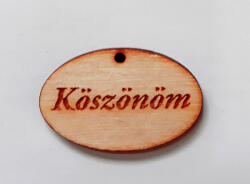 Corolla Táblácska "Köszönöm" 4*2, 5*0, 3cm 1656 (1656C)